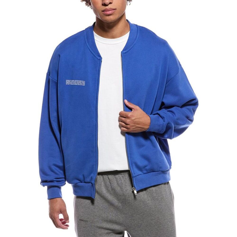 Pangaia Mens  Sweatshirt Jacket, Blue